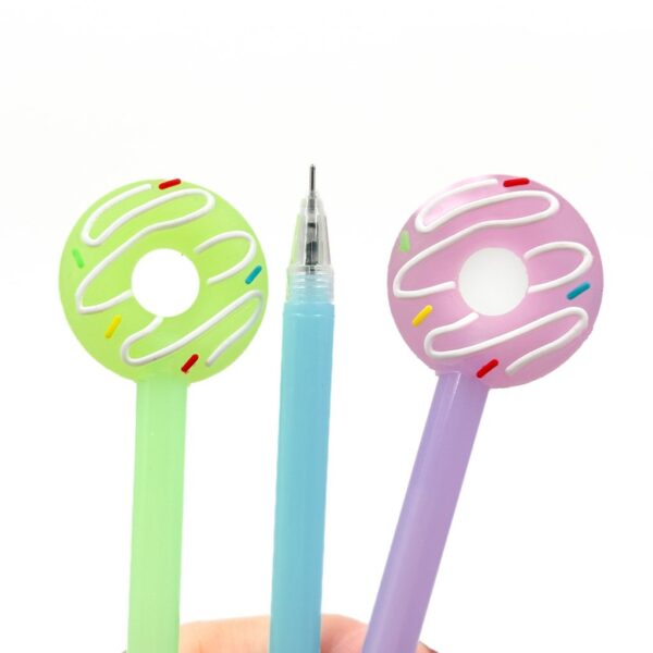 Caneta Fofa Donuts Color - Pacote 6 Und