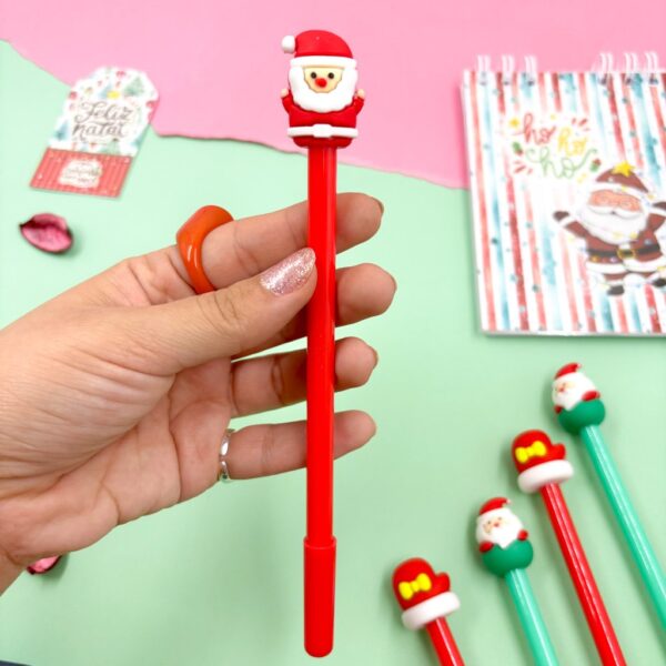 Caneta Fofa Natal Mágico - Pacote 6 Und