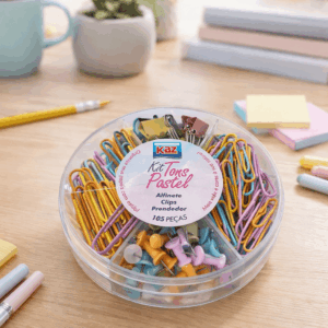 Kit Office Tons Pastel 105 Peças - KAZ - UND