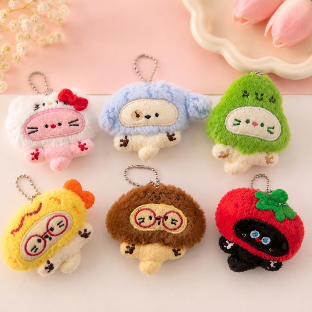 Chaveiro Tendência Charm Pelúcia Fofuras Cute - IMPORTADO - UND