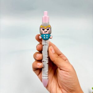 Caneta Fofa Heróis Labirinto  - Kit 4 Und