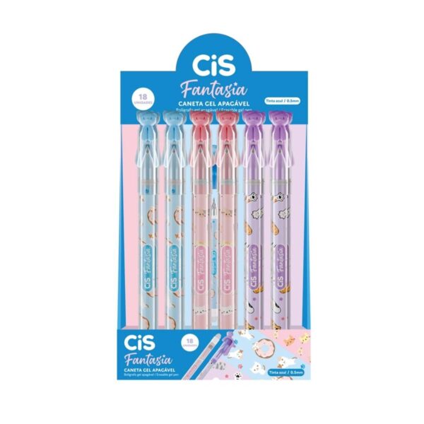Caneta em Gel Apagável Fantasia Gato CIS - UND
