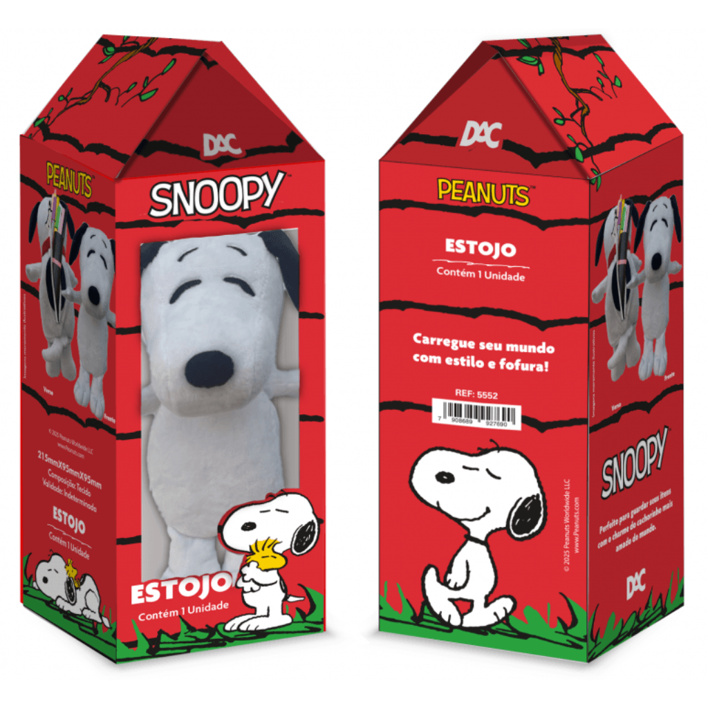 Estojo Fluffy Pelúcia Snoopy - DAC