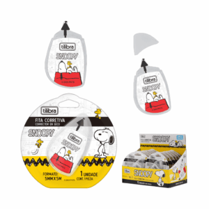 Fita Corretiva 5mm x 5m SNOOPY - TILIBRA - BLISTER
