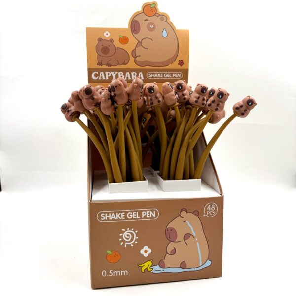 Caneta Flexivel Dançante Capivara