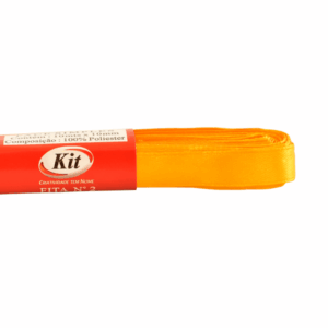 Fita Cetim Amarelo Ouro n.2 c/ 10 Mts x 10mm - KIT OFICIAL - UND