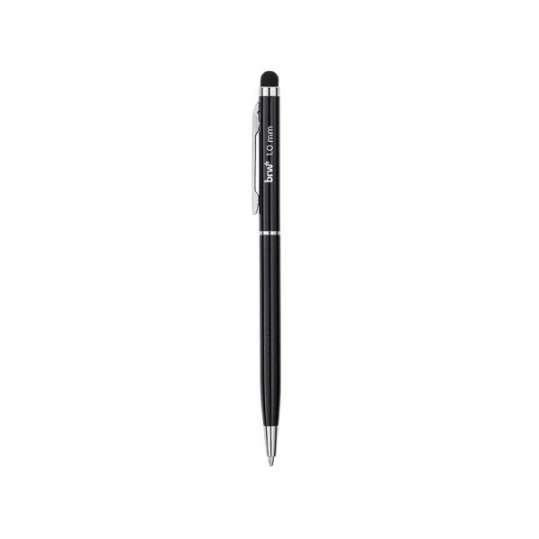 Caneta Esferográfica Metálica 1.0mm c/ Touch - BRW - CX 12 UND