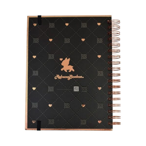 Caderno Smart Colegial Rebecca Bonbon Preto 80 Fls - DAC