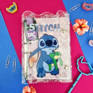 Fichário Colegial Disney Stitch em PVC Cristal DAC