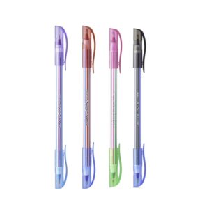 Caneta Esferográfica 1.0mm Doble Fashion BAZZE - Pote 24 Und