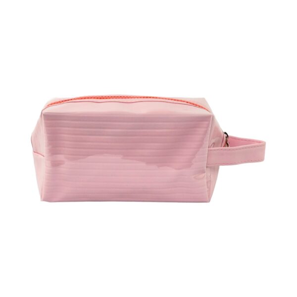 Necessaire Bauzinho Emborrachada Rosa "SEJA ABSURDAMENTE FELIZ!" 18x10x10cm - FLORIE - UND