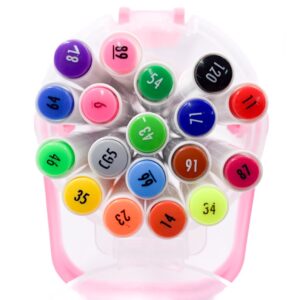 Caneta TOUCH + BRUSH Ponta Pincel - Marcador PARA COLORIR - POTE 18 CORES
