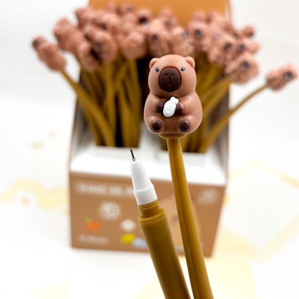 Caneta Flexivel Dançante Capivara