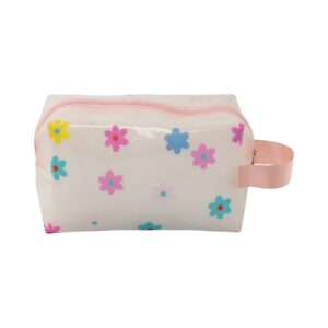 Necessaire Bauzinho Transparente Rosa "COISINHAS FELIZES" 20x8x12cm - FLORIE - UND