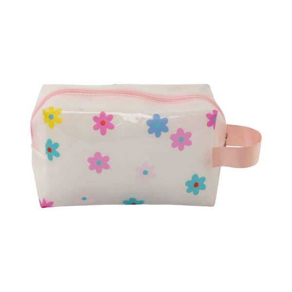 Necessaire Bauzinho Transparente Rosa "COISINHAS FELIZES" 20x8x12cm - FLORIE - UND
