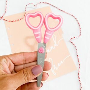 Tesoura Fofa 13 cm Coração KAZ - BLISTER