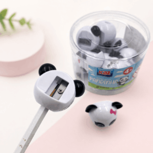 Apontador Coletor 1 Furo Pandinha - KAZ - POTE 12 UND