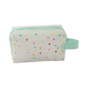 Necessaire Bauzinho Transparente Verde "BORA SER FELIZ?" 20x8x12cm - FLORIE - UND