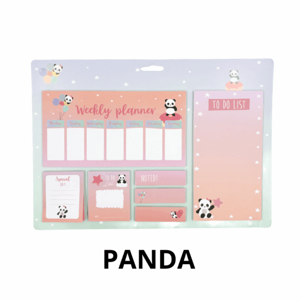 Kit Bloco de Notas Fofo Decorado 7 Blocos