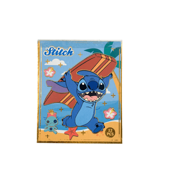 Caderninho de Adesivos STITCH 12 Folhas - UND