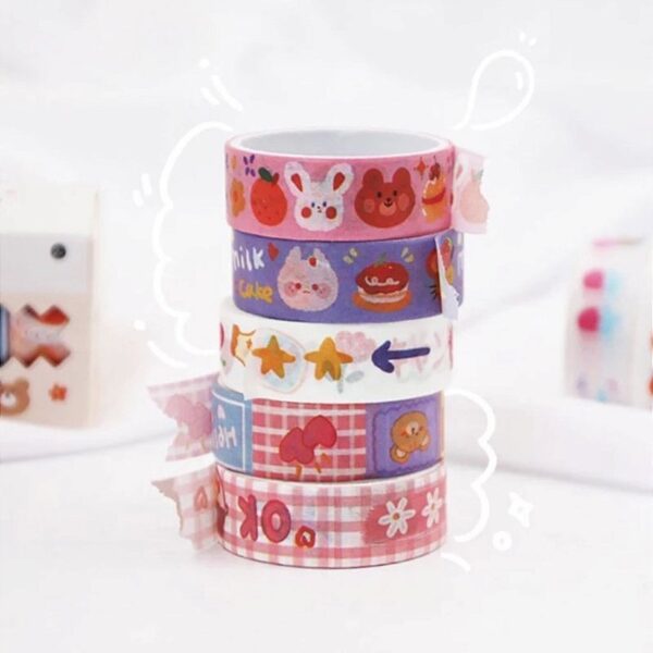 Washi Tape Caixinhas Fofuras Sortidas