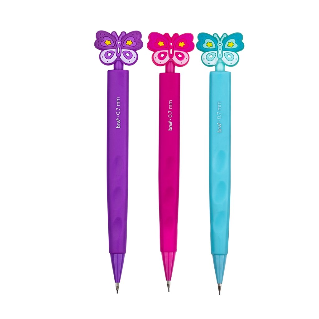 Lapiseira Plástica 0.7 mm Butterfly - BRW - 4 UND