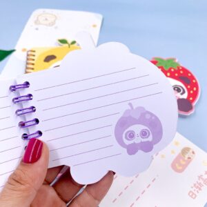 Mini Caderno Aramado Panda Frutinhas