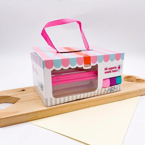 Kit Washi Tape com Suporte Tutti-Frutti 3 Fitas BRW