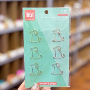 Cartela  Clip Metálico Fofuras 6 Peças - TOKYO DESIGN - UND