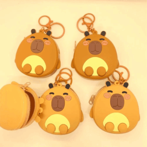Chaveiro Bolsinha de Silicone Capivara