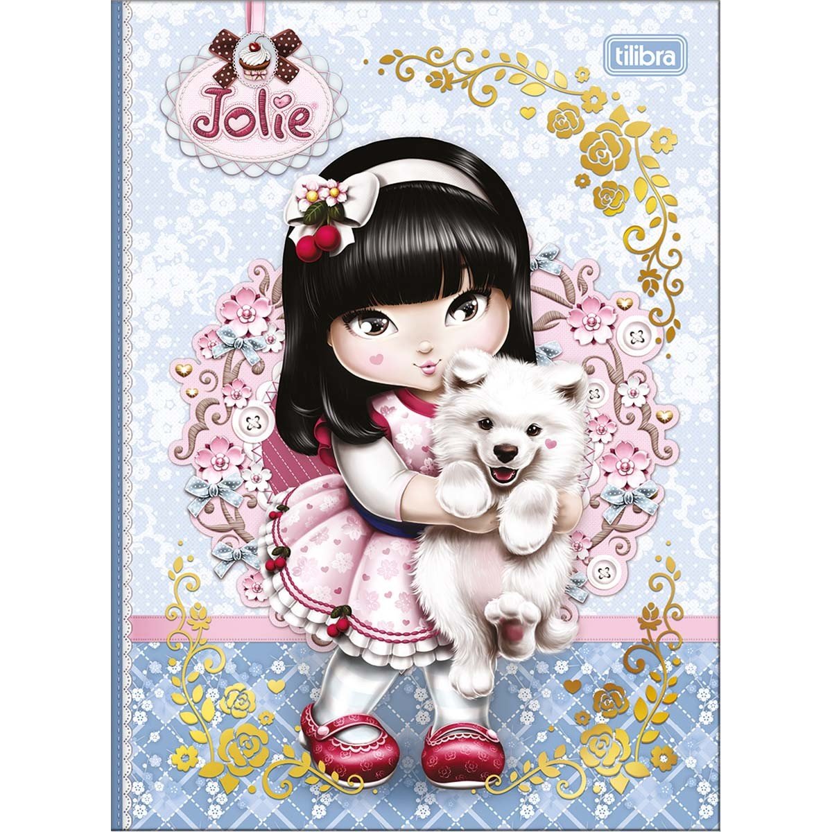 Caderno Colegial Costurado LUXO 80 fls JOLIE - TILIBRA - UND