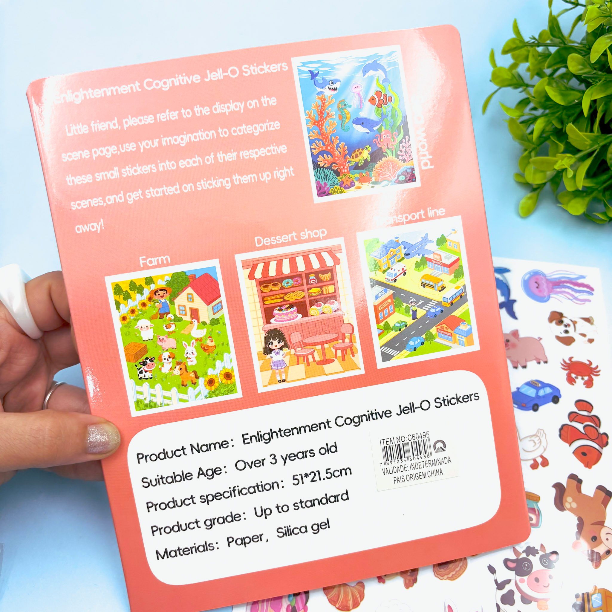 Kit Cenário Educativo Adesivo Gelatina Padaria + Diversos - IMPORTADO - UND