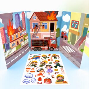 Kit Cenário Educativo Adesivo Gelatina Bombeiros - IMPORTADO - UND
