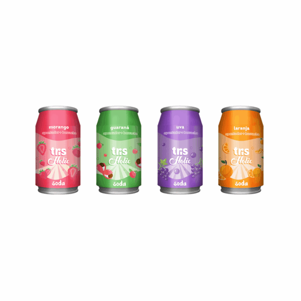 Apontador c/ Depósito + Borracha Soda Refrigerante Holic - TRIS - UND