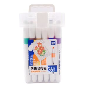 Marcador ACRÍLICO para COLORIR - MALETA 36 CORES