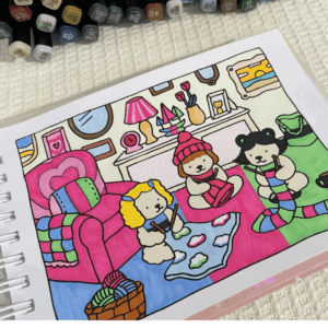 Caneta TOUCH Marcador Ponta Dupla PARA COLORIR SORTIDO - UNIDADE