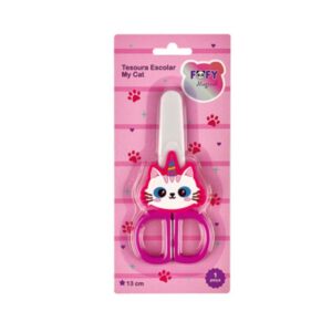 Tesoura Escolar My Cat - FOFY - BLISTER 1 UND