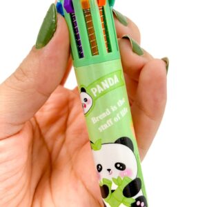 Caneta 10 Cores Mamãe Panda