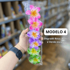 Presilha Piranha Flor  DEGRADÊ 6 cm - IMPORTADO - PACOTE 6 UND