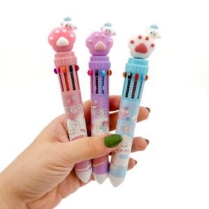 Caneta 10 Cores Patinha Fofa