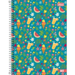 Caderno Espiral Capa Dura Universitário 1 Matéria Hit Feminino Tilibra