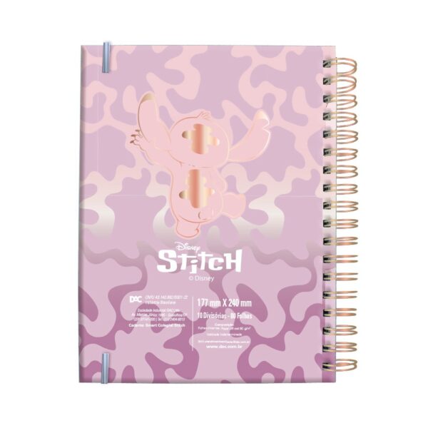 Caderno Smart Colegial Disney Stitch 80 fls - DAC