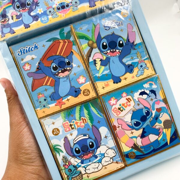 Caderninho de Adesivos STITCH 12 Folhas - CX 40 UND