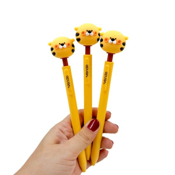 Caneta Cute Emborrachada 0.5mm Tigre