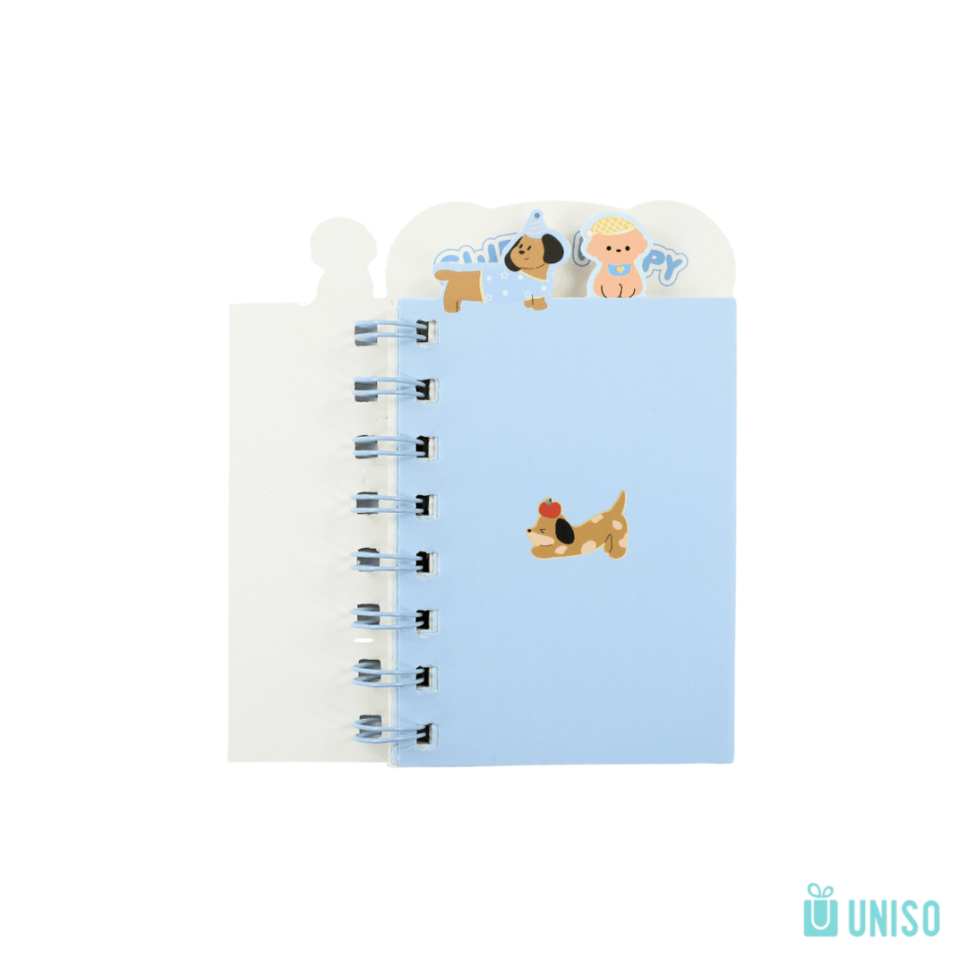 Mini Caderno Espiral Puppy c/ Divisórias 60 Fls 80x10 cm - UNISO - UND