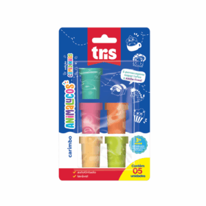 Carimbo Autotintado Animaloucos Comidinhas Tris - Blister 5 Und