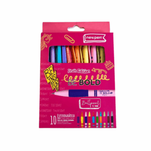 Caneta Esferográfica Be Bold Perfumada Sortida Cx 10 Und Newpen