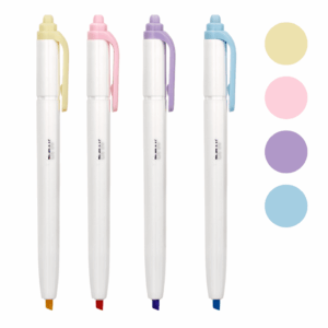 Marca Texto Retrátil Pastel BRW - Display 24 Und