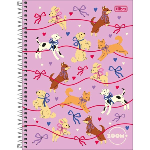 Caderno Espiral Capa Dura Universitário 1 M Zoom+ Feminino 20x27,5cm 96 Fls - TILIBRA - UND