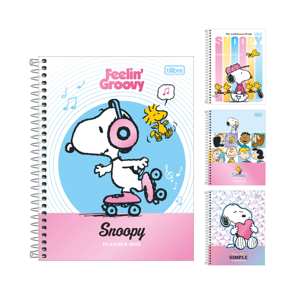 Agenda Planner Espiral 17,5 x 24 cm SNOOPY - TILIBRA - UND